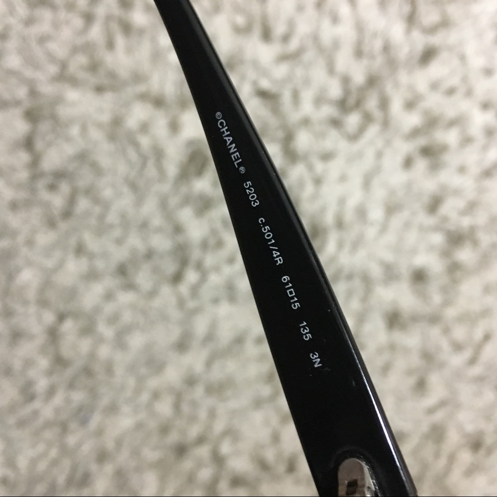 Sold ❤️ Chanel sunglasses black CC 5203 - Picture 7 of 8